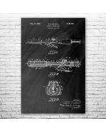 Curling Iron Patent Print Poster
