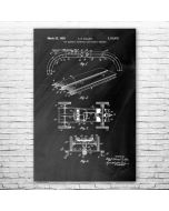 RC Slot Car Patent Print Poster