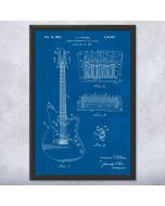 12 String Guitar Patent Framed Print