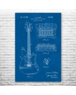 12 String Guitar Patent Print Poster
