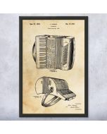 Accordion Patent Framed Print