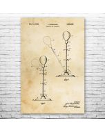 Stand Up Punching Bag Patent Print Poster