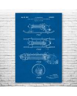Oscillating Sprinkler Patent Print Poster