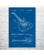540RBB Guitar Patent Print Poster