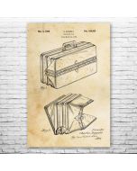 Expandable Suitcase Patent Print Poster