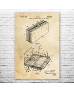Luggage Suitcase Patent Print Poster