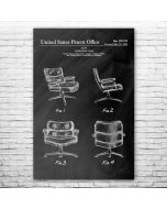 Office Chair Patent Print Poster