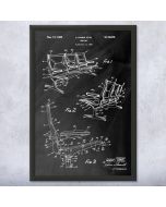 Airport Terminal Chairs Patent Framed Print