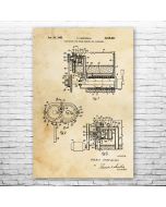 Ice Cream Dispenser Patent Print Poster
