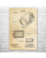 Humidor Cigar Box Patent Print Poster