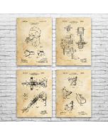 Anesthesiology Patent Posters Set of 4