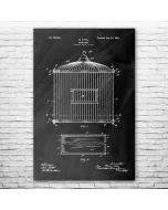 Bird Cage Patent Print Poster