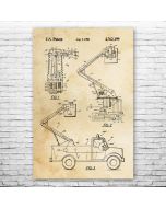 HI-Ranger Utility Truck Patent Print Poster