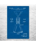 Buchner Flask Patent Print Poster
