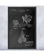 Dewberry Fruit Patent Framed Print