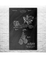 Dewberry Fruit Patent Print Poster