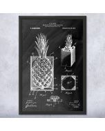 Pineapple Crate Patent Framed Print