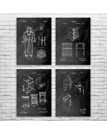 Beekeeping Patent Posters Set of 4