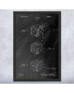 Dice Patent Framed Print