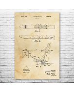 Water Ski Patent Print Poster