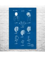 Fencing Mask Patent Print Poster
