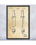 Hot Sauce Bottle Patent Framed Print