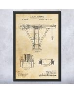 Jib Crane Patent Framed Print