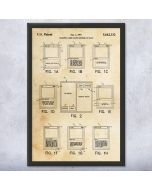 Magic Cards Patent Framed Print