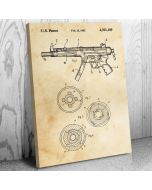 H&K MP5 Submachine Gun Patent Canvas Print