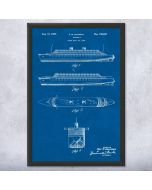 Steamship Patent Framed Print