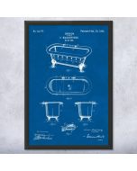 Vintage Bathtub Patent Framed Print
