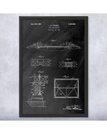 Golden Gate Bridge Patent Framed Print