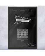 Officers Cap Patent Framed Print