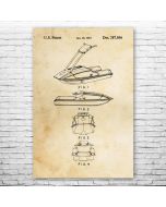 Jet Ski Patent Print Poster