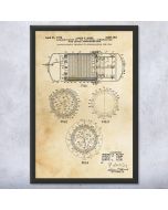 Hydrogen Fuel Cell Patent Framed Print