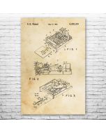 Floppy Disk Drive Patent Print Poster