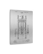 Elevator Patent Metal Print
