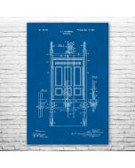 Elevator Patent Print Poster