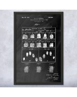 Fingerprint Card Patent Framed Print