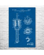 Golf Ball Washer Patent Print Poster