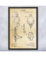 Urinal Bowl Patent Framed Print