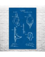 Urinal Bowl Patent Print Poster