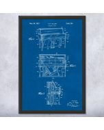 Upright Piano Patent Framed Print