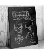 Double Deck Coach Patent Canvas Print