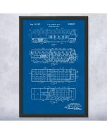 Double Decker Bus Patent Framed Print