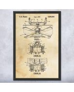 Ceiling Fan Patent Framed Print