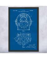 Underwater Welders Helmet Patent Framed Print