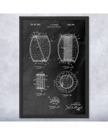 Whiskey Barrel Patent Framed Print