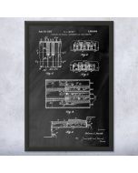 Piano Keys Patent Framed Print