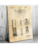Fireworks Patent Canvas Print